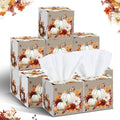 12 Pack Fall Pumpkin Facial Tissues Cube Boxes 3 Ply 600 Sheets