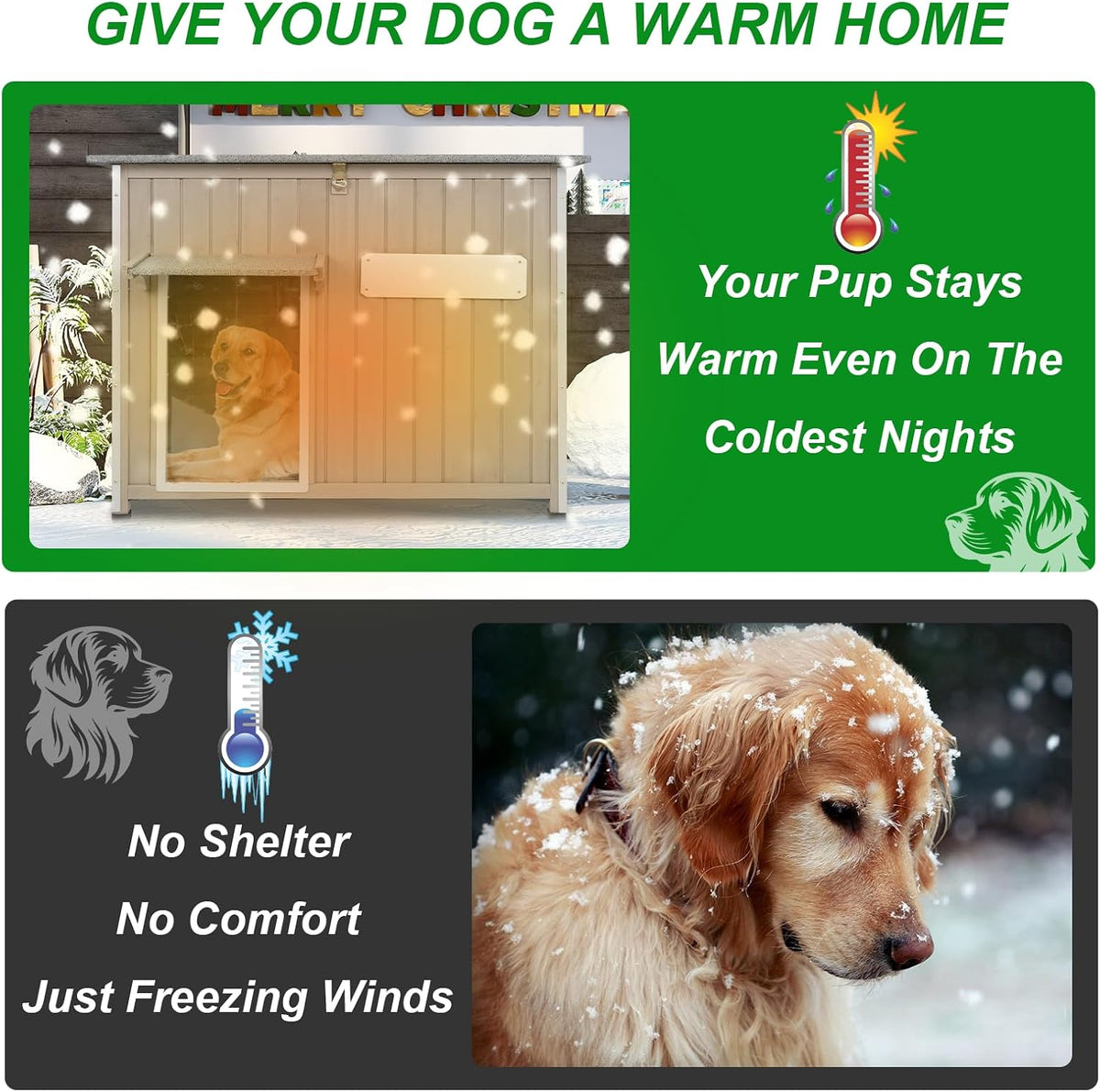 Wooden Dog House Outdoor Weatherproof