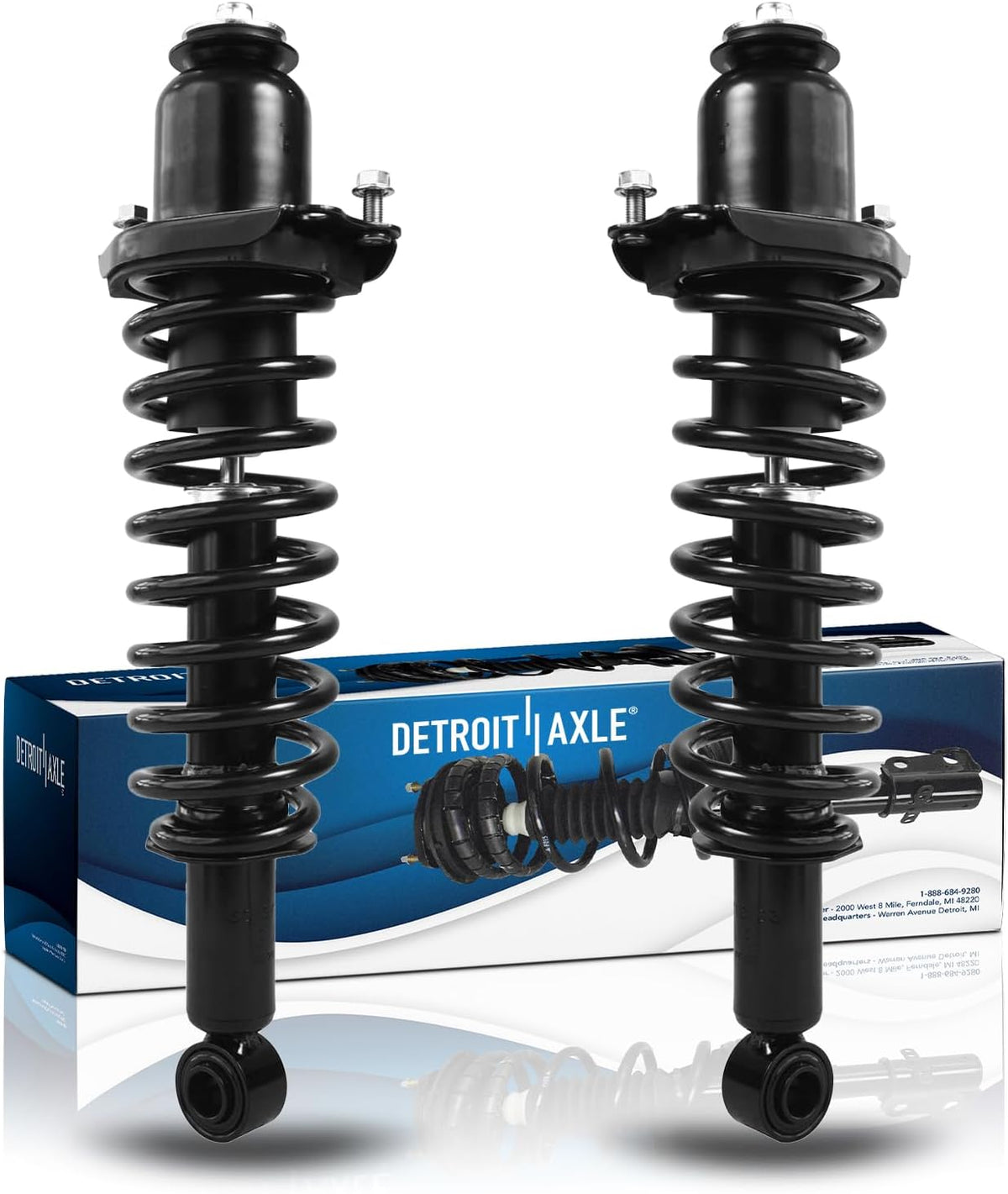 Detroit Axle - 2 Rear Struts for 03-08 Toyota Corolla Matrix Pontiac Vibe
