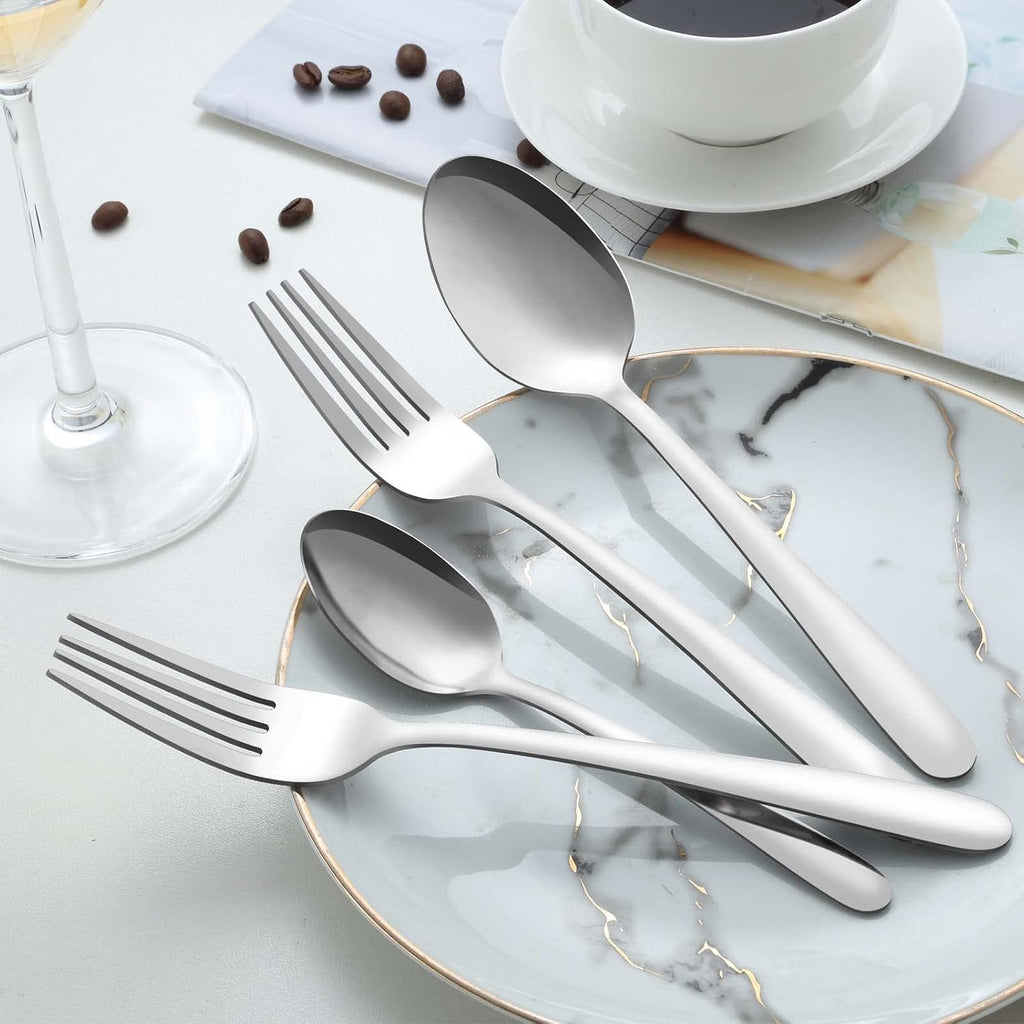 36 Pieces Teaspoons Set (6.2 inch), Spoon Silverware, Stainless Steel Tea Spoons, Mirror Polished Small Teaspoon
