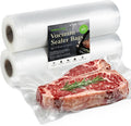 Kitchen Essentials, Vacuum Sealer Bags Rolls, 8in x 20ft, 2 Pack