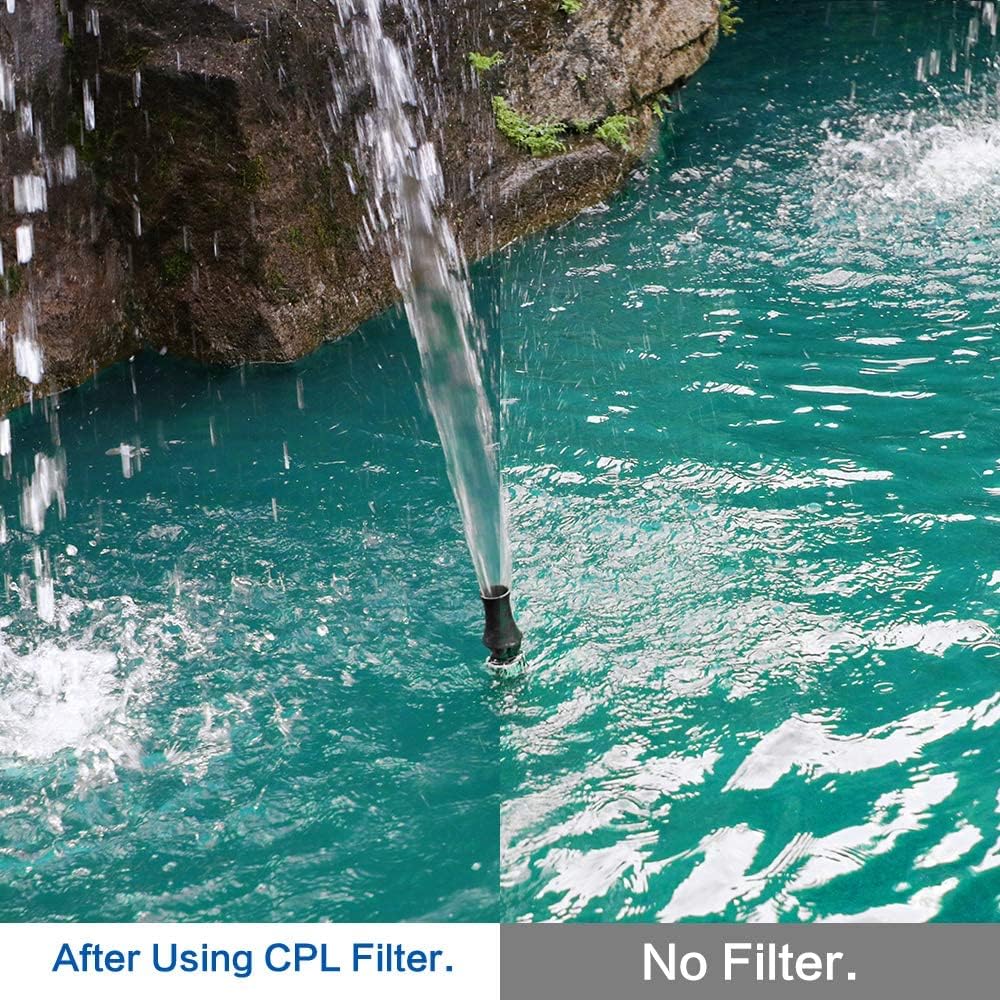 55mm Filter Kit Universal UV CPL FLD Filter Set UV Protection Filter Circular Polarizing Filter Fluorescent Filter