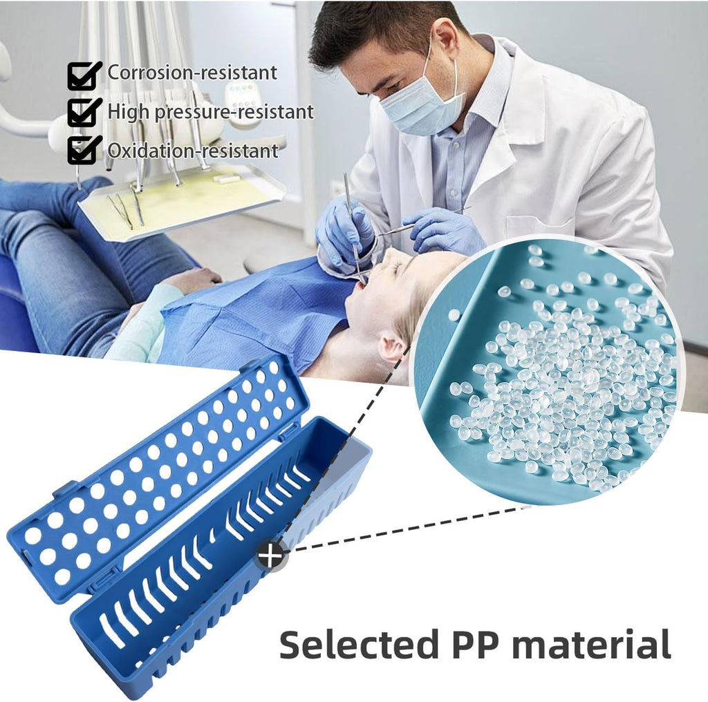 Dental Autoclave Sterilization Cassettes Rack Dental Sterilizer Box Instrument Cassette Sterilizing Tray Container