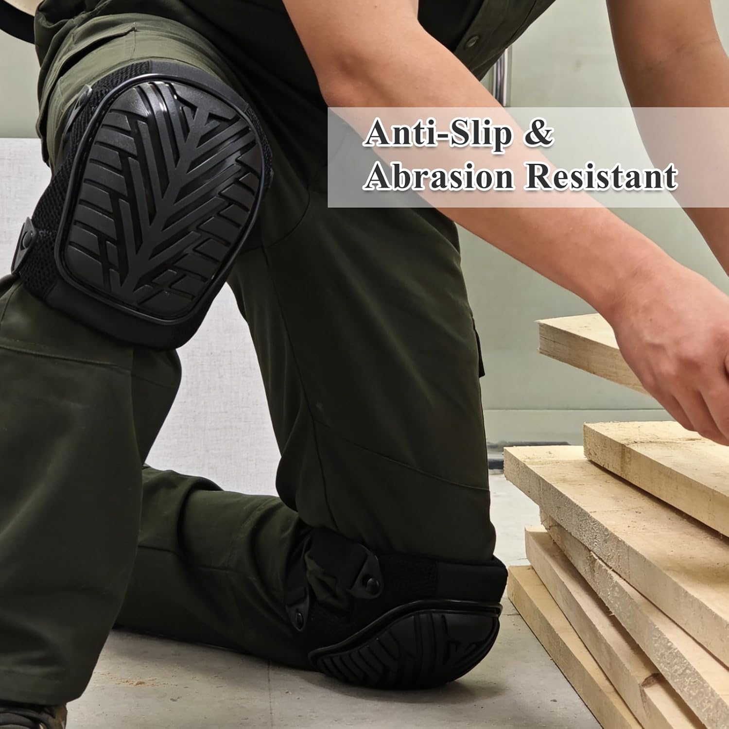 Work Knee Pads TPE Shield Gel Core 1 Pair Breathable Mesh