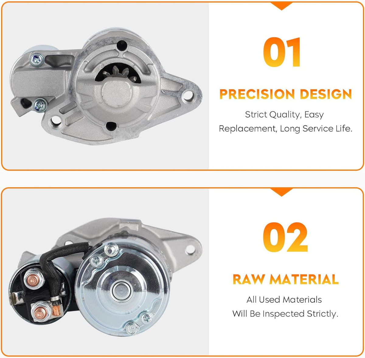 Starter Compatible with Jeep Liberty 3.7L 3.7 V6 2003-2005 M0T92081, M0T92082, M0T92081ZC, M1T86884, 56041641AD, SMT0207, 410-48095, 17882, 113642