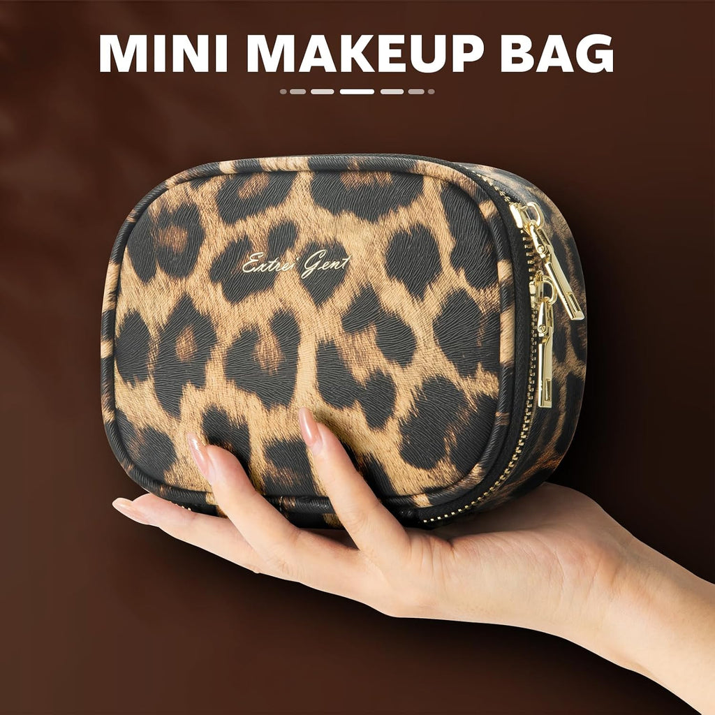 Small Makeup Bag Travel Train Case with Mirror and Light Mini Travel Makeup Train Case Cosmetic Organizer 3