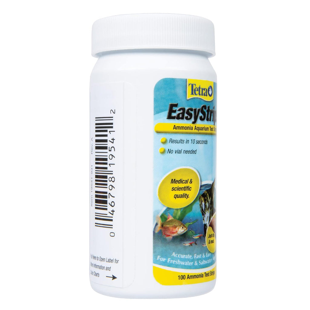 EasyStrips Ammonia Test Strips for Aquarium Water, 100 Count | Tests For Ammonia In 10 Seconds