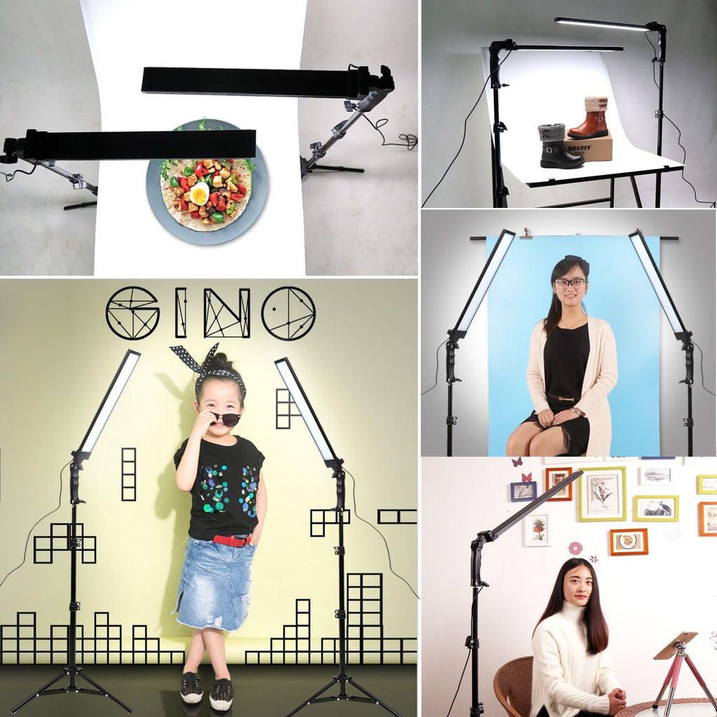 Photography Lighting, Handheld Wand LED Photo Studio Video Light | Adjustable Stick Kit with Stand Tripod and Bag for