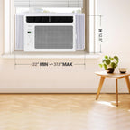 6,000 BTU Window Air Conditioner with Remote, 250 Sq. Ft.