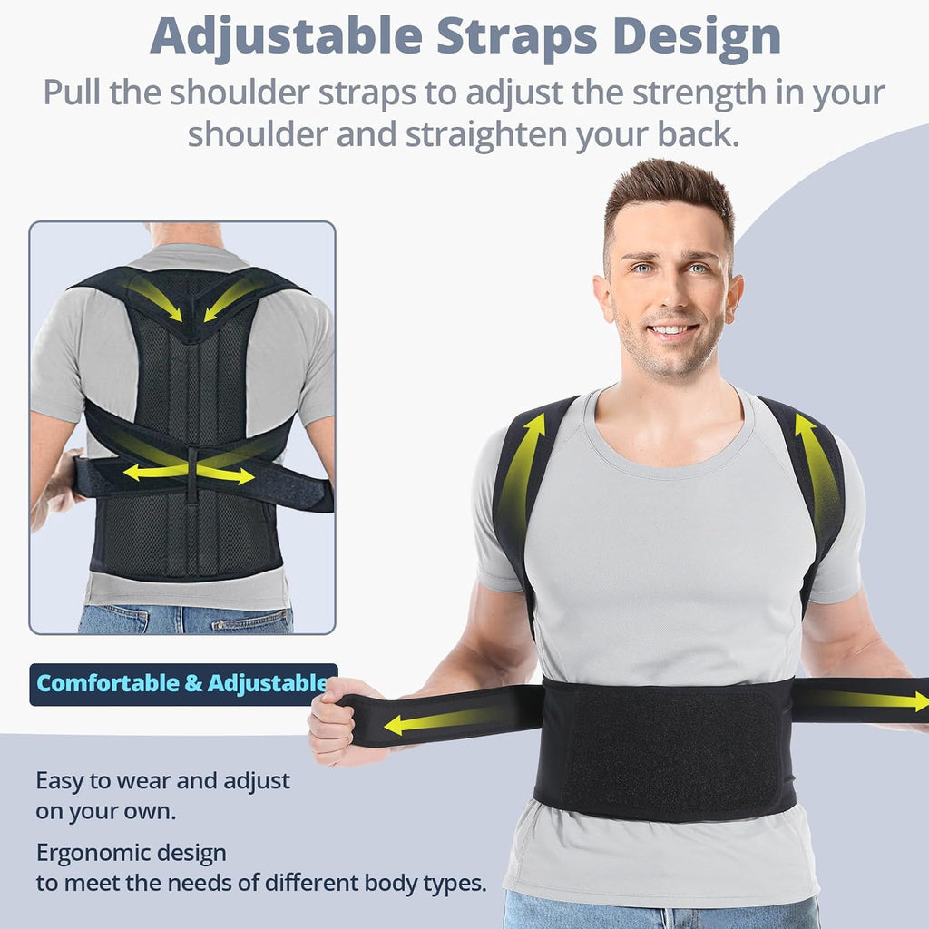 Back Brace Posture Corrector for Women and Men Back Lumbar Support Shoulder Posture Support for Improve Posture