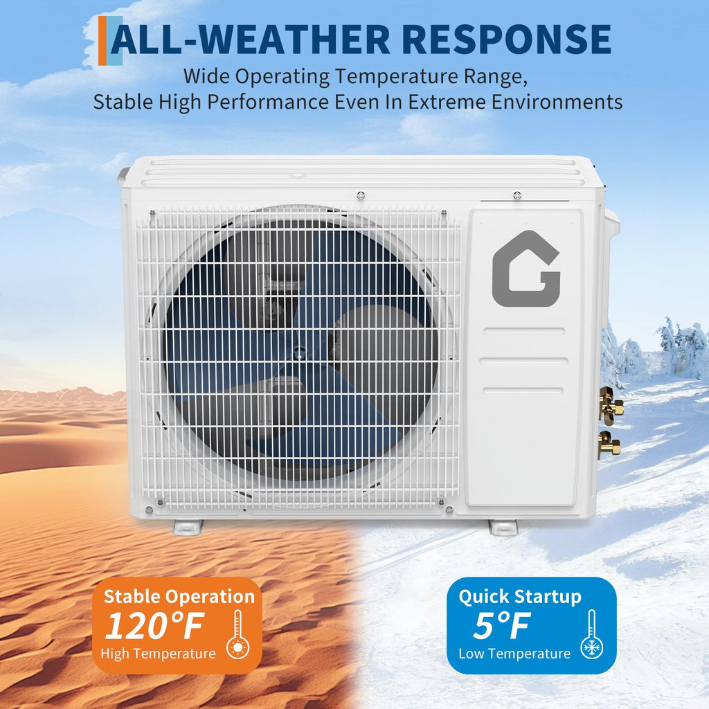 SEER 22 12000BTU 115V Mini Split Air Conditioner with WiFi