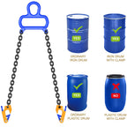 55 Gallon Drum Lift, 2000 lb Chain Drum Lifter for Plastic and Metal Drums