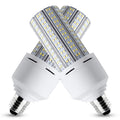 2 Pack LED Corn Light 600W Equivalent LED Corn Bulb 7500 Lumen 60W Large Area Cool Daylight White E26/E27 Medium Base