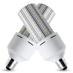 2 Pack LED Corn Light 600W Equivalent LED Corn Bulb 7500 Lumen 60W Large Area Cool Daylight White E26/E27 Medium Base