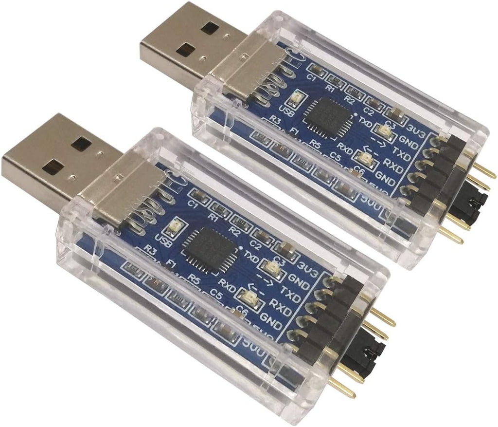 DSD TECH 2PCS USB to TTL Serial Adapter with CP2102 Chip Compatible with Windows 7,8,10,Linux,Mac OS X
