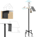 Bird Feeder Pole, 109 Inch Heavy Duty Bird House Pole Kit for Outdoors, with 5-Prong Base Feeding Station for Wild