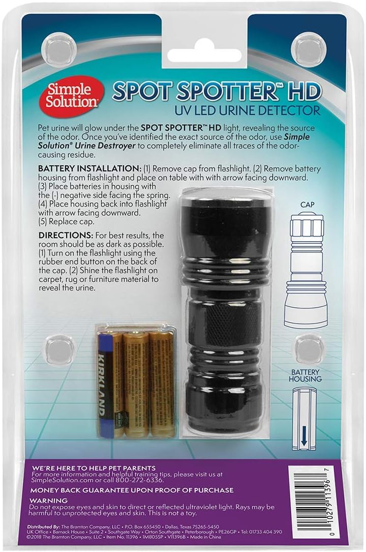 UV Urine Detector, Pet Stain Blacklight, 1 Count