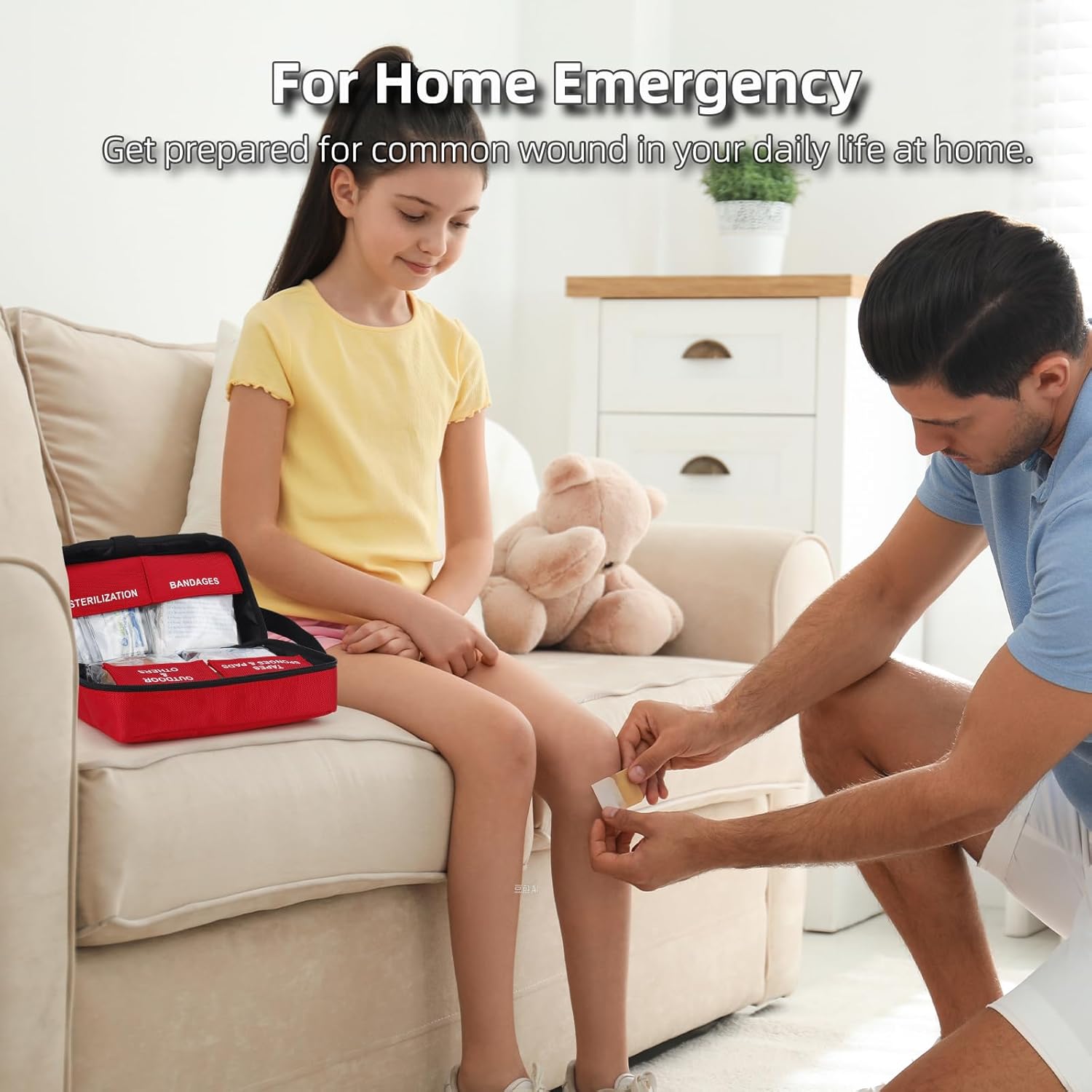 330 Piece First Aid Kit, Premium Waterproof Compact Trauma Medical Kits for Any Emergencies, Ideal for Home, Car