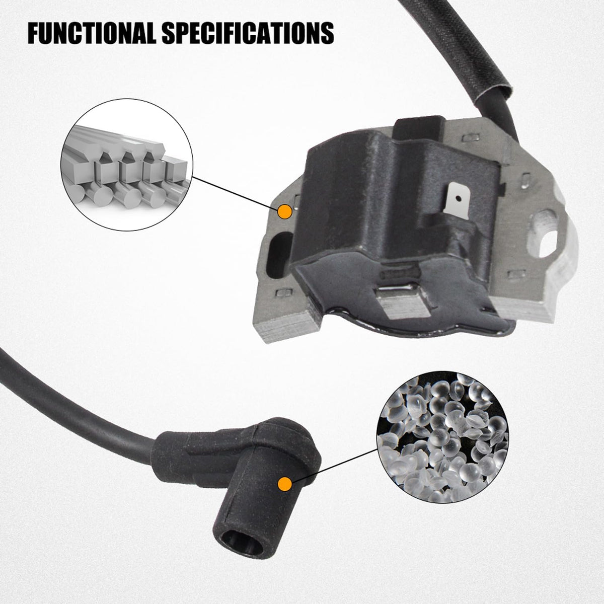 21171-7047 Ignition Coil Compatible with Kawasaki FR730V FX730V FX691V FR691V FR651V FX801V FX850V FX751V FX651V FS541V FS481V FS600V FX921V Engines Replaces 21171-0711 Pack of 2