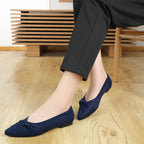 Pointed Toe Flats for Women Ballet Flats Navy US7