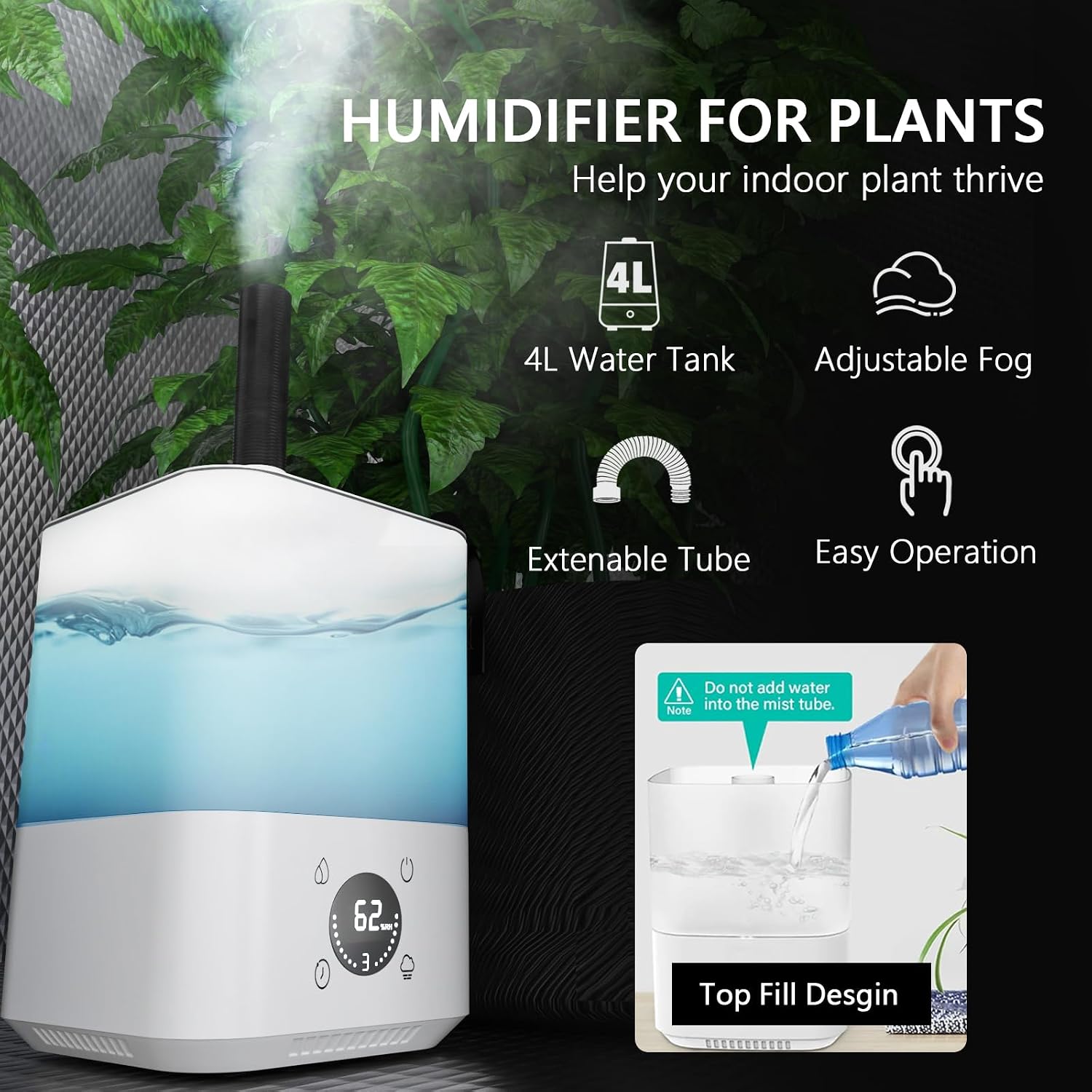 Upgrade Integrated Auto Grow Tent Kit Complete Kit, S1000 LED Grow Light, 32"x32"x64" Grow Tent, 4“ Ventilation with