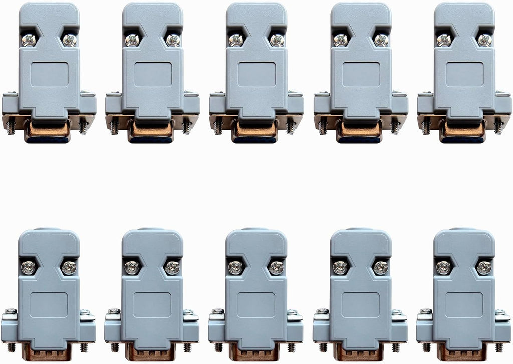 10 Pack DB9 Solder Connector Adapter Kit, RS232 Serial Adapter