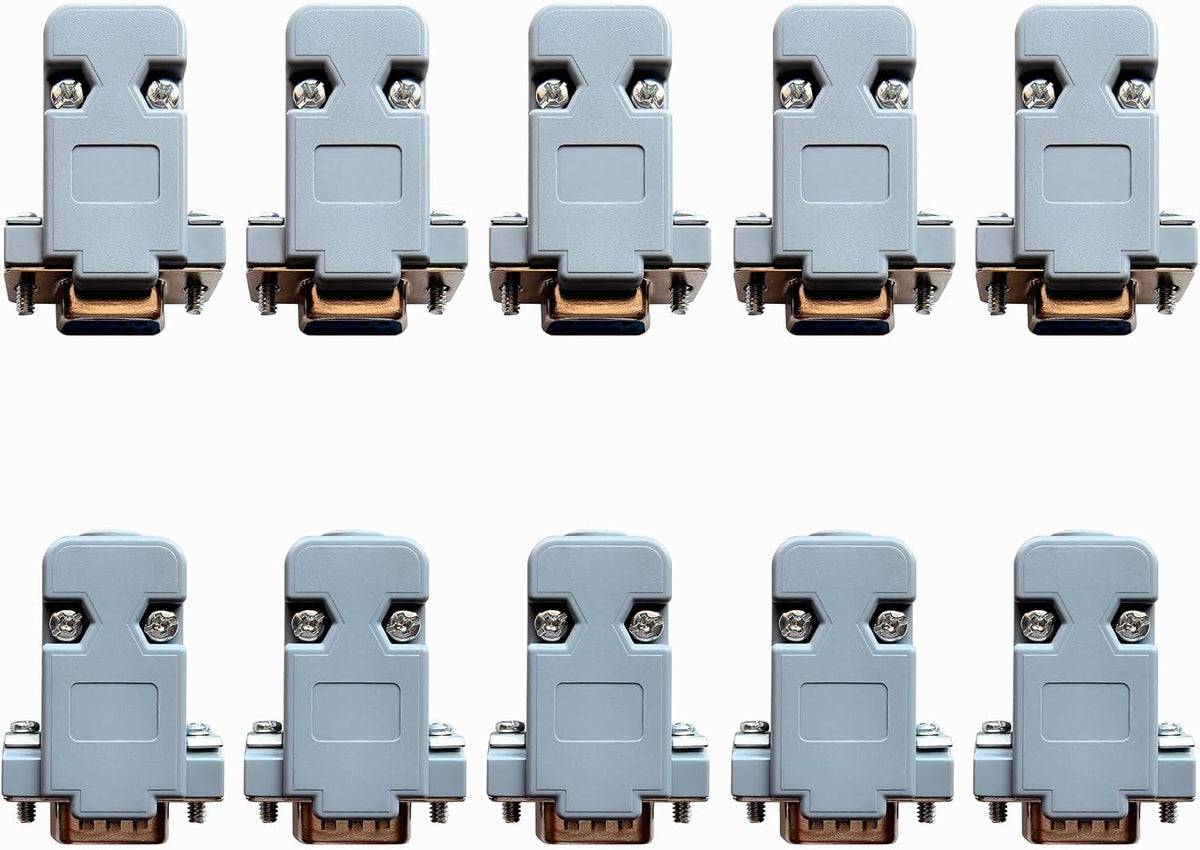 10 Pack DB9 Solder Connector Adapter Kit, RS232 Serial Adapter