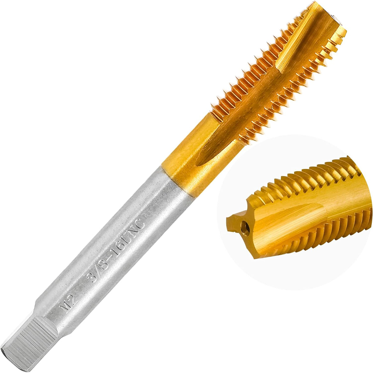 3/8"-16 UNC Spiral Point Thread Tap for Stainless Steel and Metal