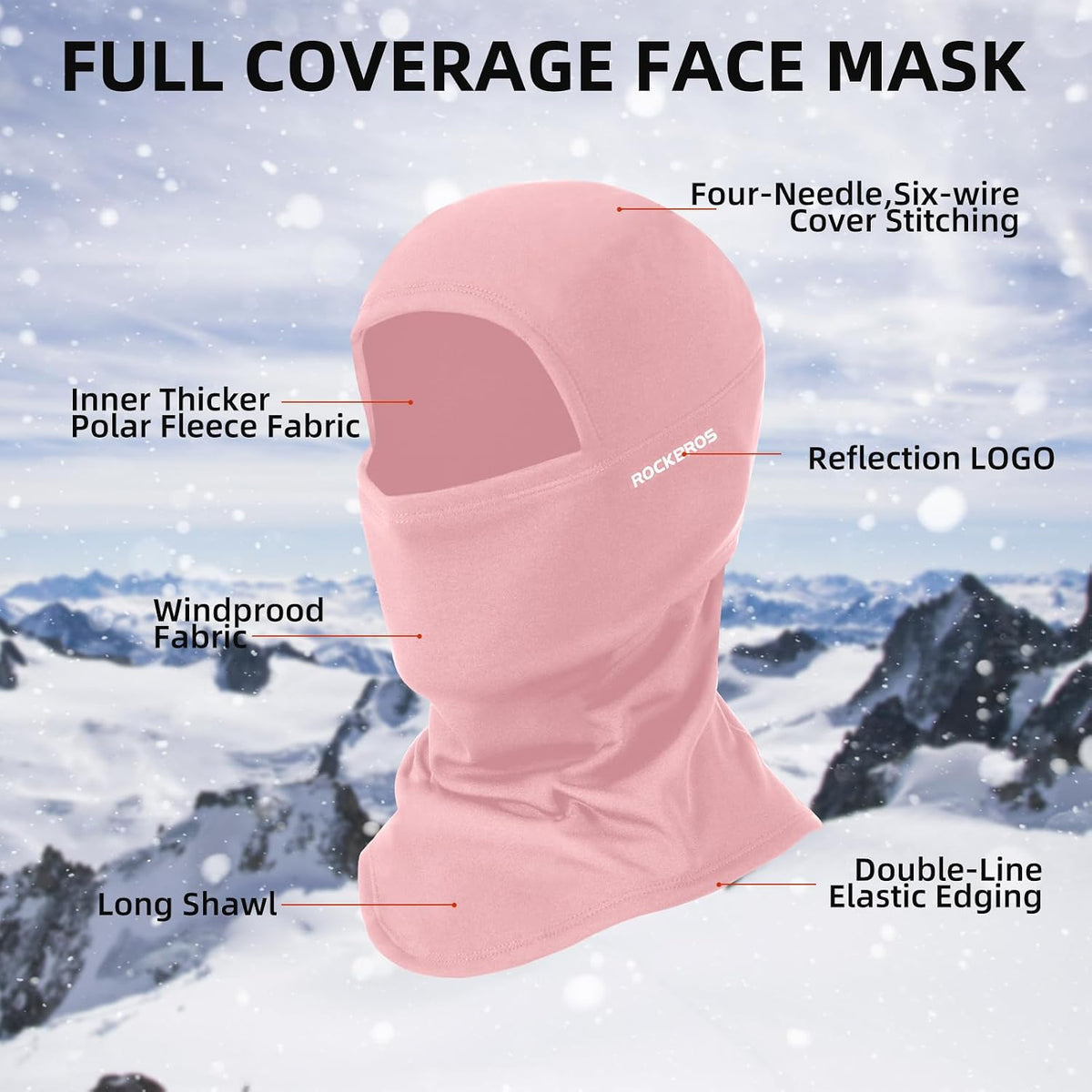 Ski Mask Balaclava Cold Weather Scarf Thermal Winter Neck | Windproof ,Warmer Hood