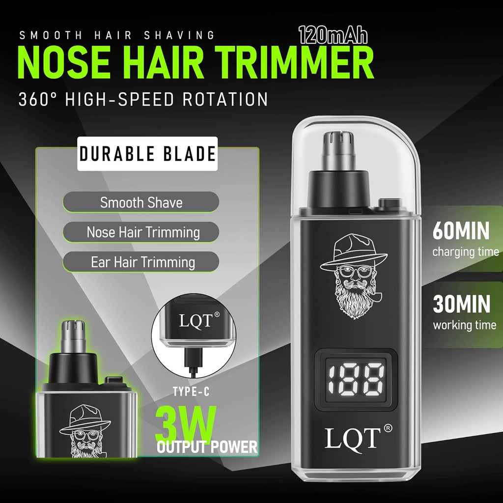 Hair Clippers for Men 2 in 1 Beard and Mustache Trimmer for Men T Liners Trimmers Electric Cordless Nose and Ear Hair