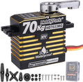 Waterproof 966oz-in 70KG Servo High Torque Servo Brushless Motor 8.4V HV Servo Metal Gear RC Servo Programmable for