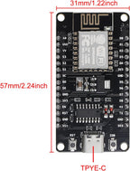 AITRIP 10PCS Type-C USB ESP8266 Serial Wireless Module CH340 ESP-12E NodeMCU LUA WiFi V3 Internet Development Board Compatible with Arduino IDE, Micropython