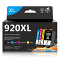 920 920XL High Yield Ink Cartridges,Replacement for HP 920 920XL, 4-Pack