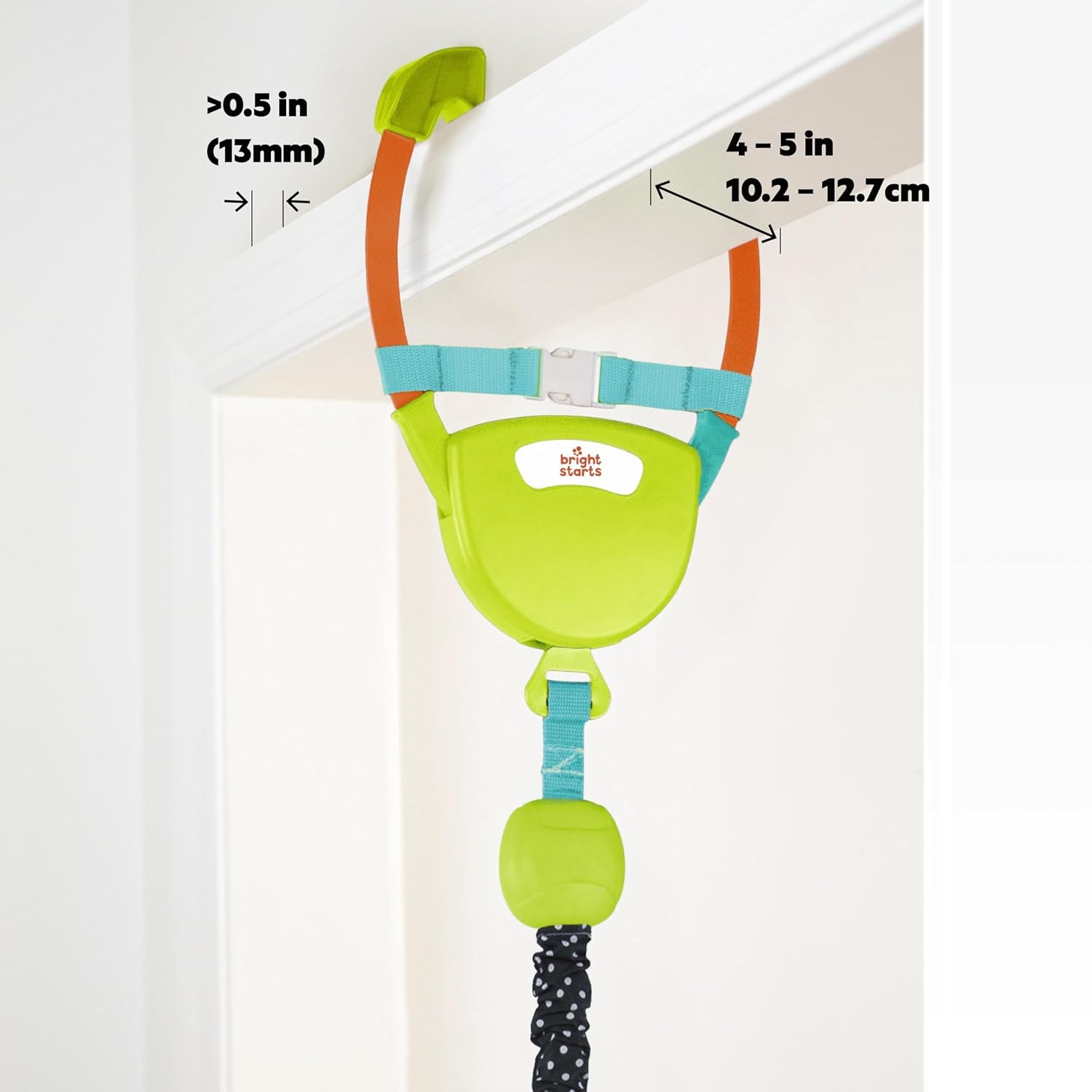 Bounce 'n Spring Deluxe Door Jumper for Baby with Adjustable Strap, 6 Months and Up, Max Weight 26 lbs