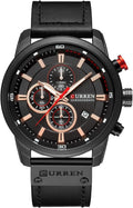 Mens Analog Quartz Chronograph Classic Casual Business Dress Watch | Men Sport Military Multifunctional Waterproof