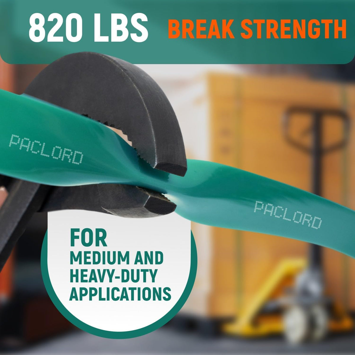 1/2" x 6500' Industrial-Grade Polyester (PET) Strapping Coil