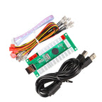 Zero Delay USB Encoder to PC LED Joystick Set Compatible LED Arcade Joystick DIY Kit Controller Part Mame Games (5Pin