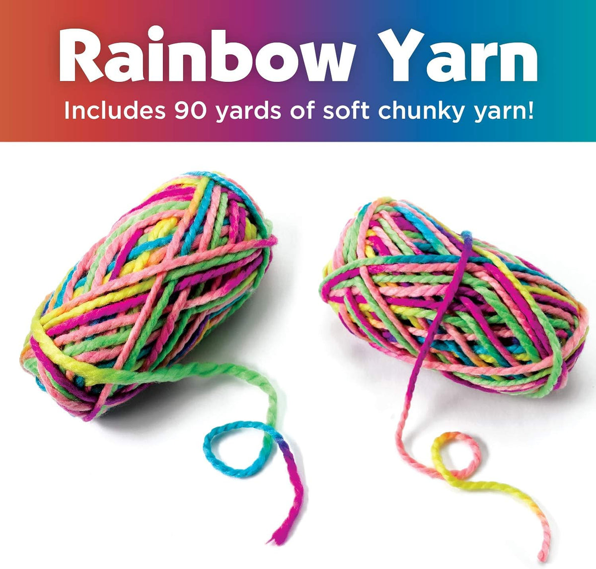 Quick Knit Loom Kit - Knitting Kit for Kids, Make Your Own Pom Pom Hat and Accessories, Knitting Loom Crafts for Kids