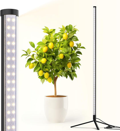 T10 Vertical Grow Light, 4FT 42W, 5000K Full Spectrum, High PPFD | Grow Lights for Indoor Plants, Standing Side