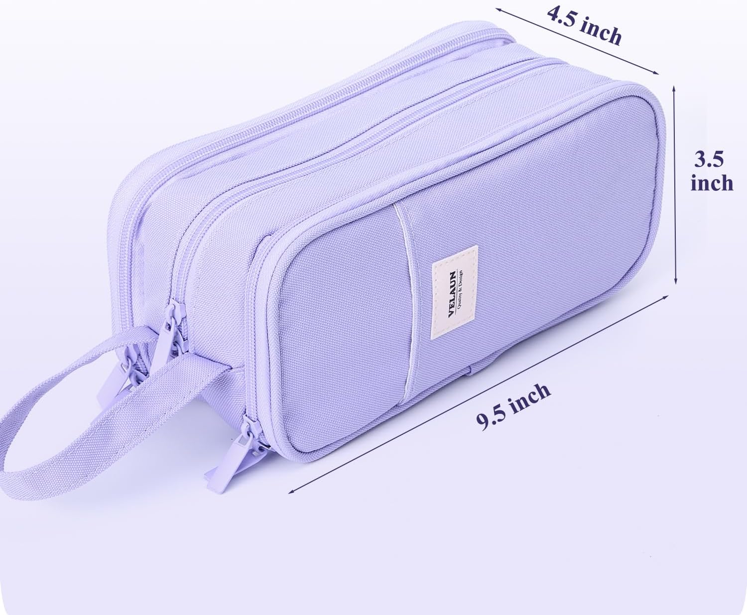 Pencil Case Pouch, Large Capacity Pencil Box Bag, Aesthetic Pen Organizer for School Supplies, Cute Preppy Stuff for