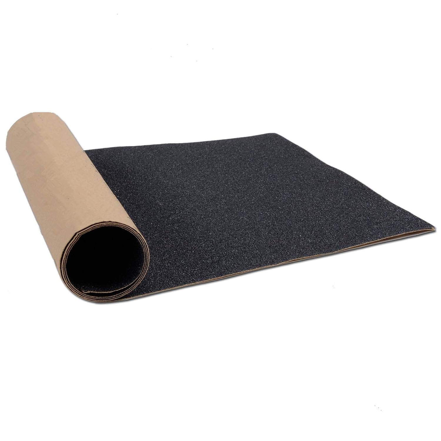 10.6" x 43.3" Black Skateboard Grip Tape Sheet (110x27cm) | Bubble Free, Waterproof