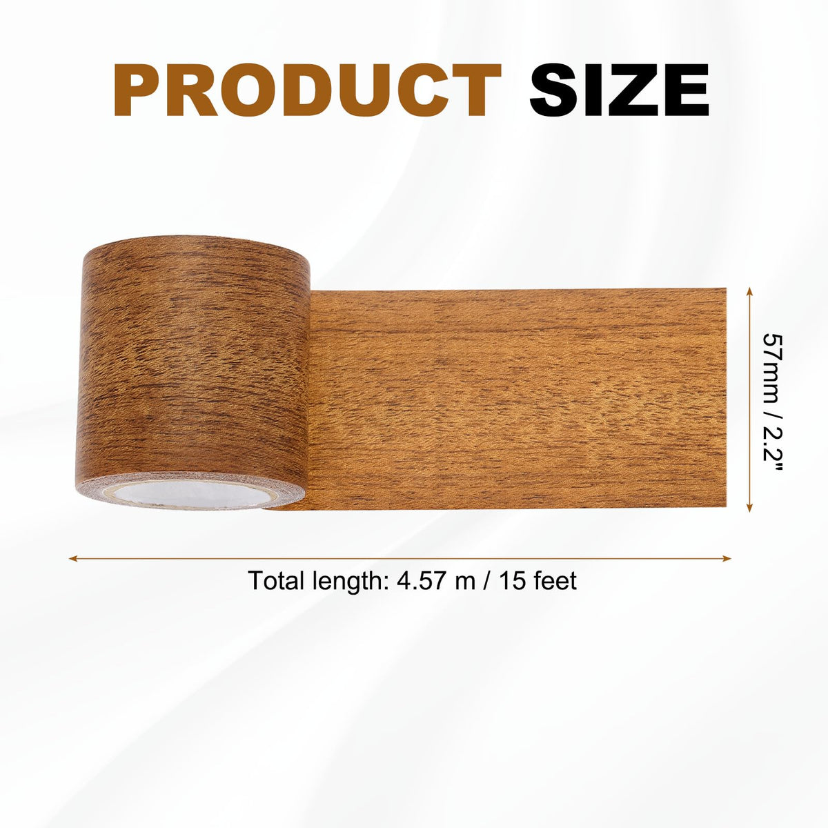 Wood Grain Repair Tape, 2.2" x 15ft Self Adhesive Mahogany