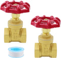 Antrader 3/4" Gate Valve Brass,Manual Rotary Sluice Valve with Wheel Handle