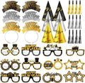 New Year’s Eve Party Supplies 2026– Includes Happy New Year Headbands, Cone Hats, Party Glasses, and Tassel Squawkers