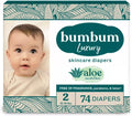Bum~Bum Diapers, Size 2, 74 Count, Fragrance-Free