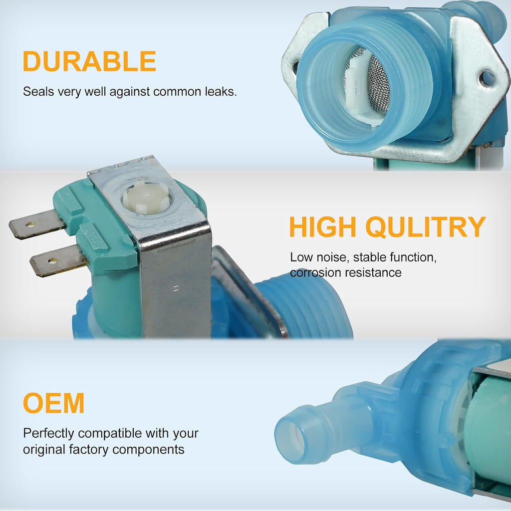DD81-02065A Dishwasher Water Inlet Valve Replace OEM Parts 33290417 17476000005962 Compatiable For Samsung Dishwasher DW80K7050/DW80K5050,DW80R5060,DE80R5061,DE80T5040 Series