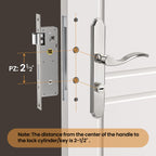 Storm Door Handle Complete Set,Mortise Keyed Lever Mount Latch withDeadbolt