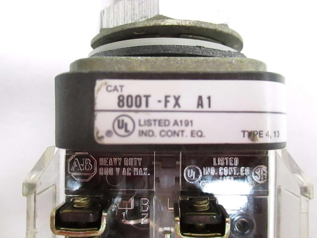 ALLEN BRADLEY 800T-FX A1 RED PUSH-PULL MUSHROOM HEAD SER T PUSHBUTTON D499327