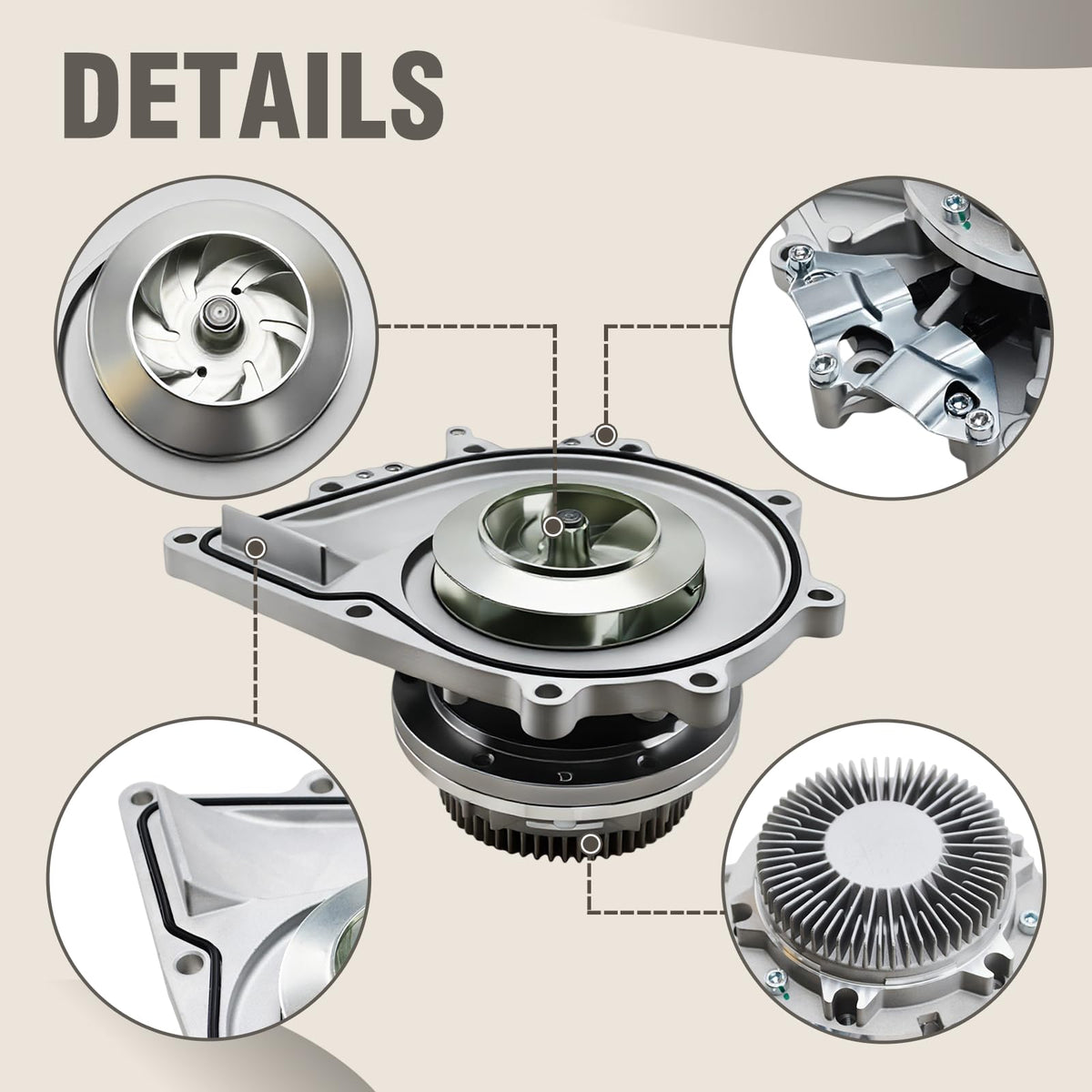 Evtok A4702000101 Water Pump