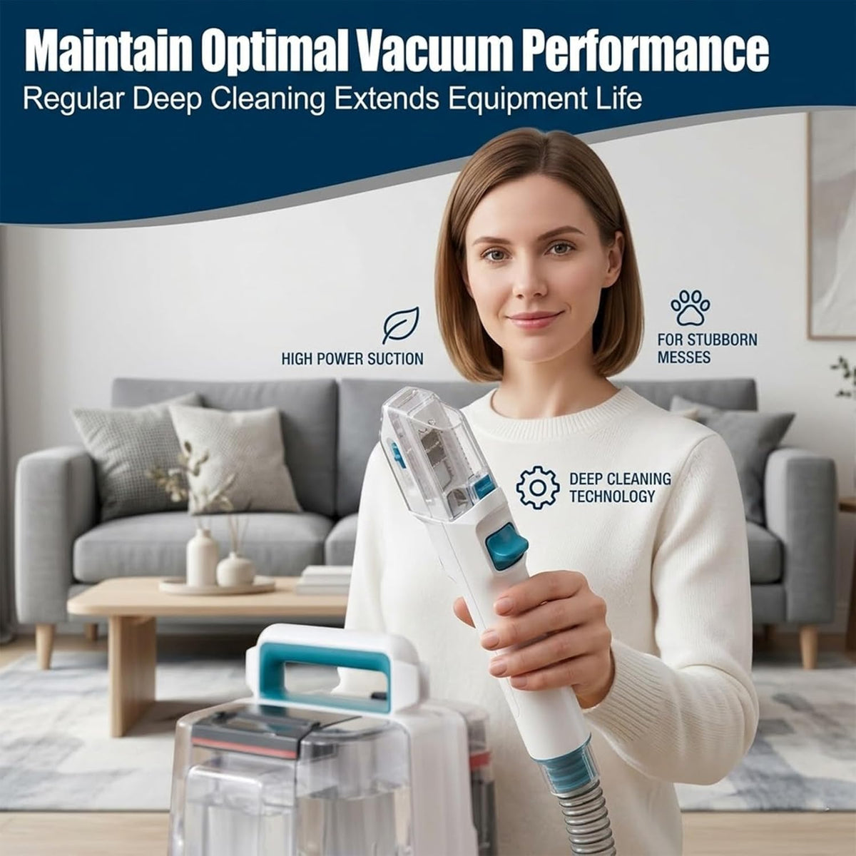 Vacuum Hose Cleaner Attachment Compatible with Shark StainStriker